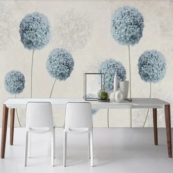 

milofi custom large wallpaper mural 3D retro dandelion background wallpaper mural