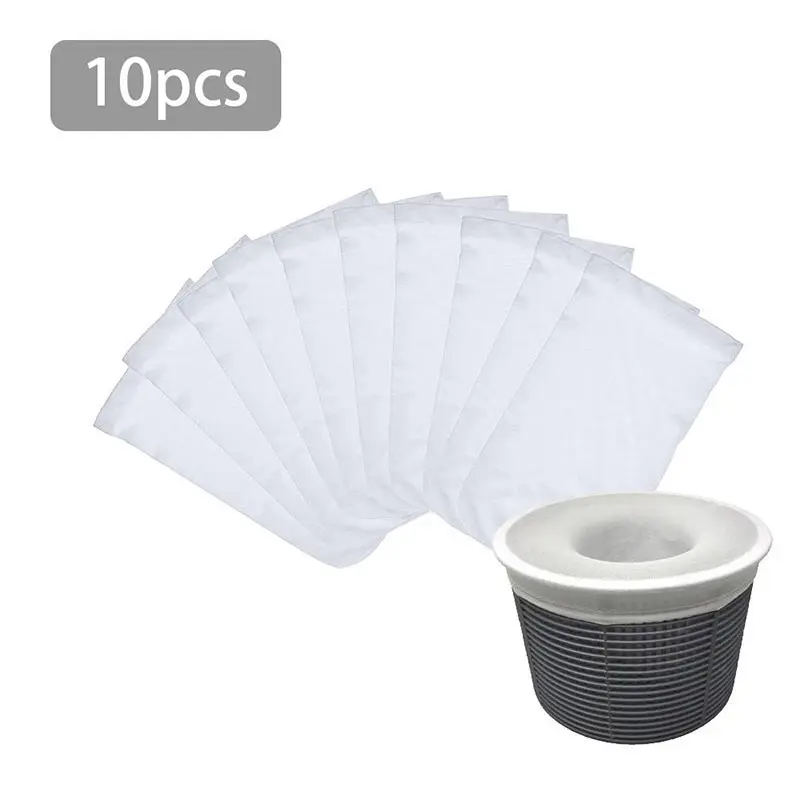 

5/10/20Pcs Swimming Pools Skimmer Net Rubbish Sock Filter Leaf Mesh Deep Bag Net Salvage Basket Sock Swimming Pool Accessories 4