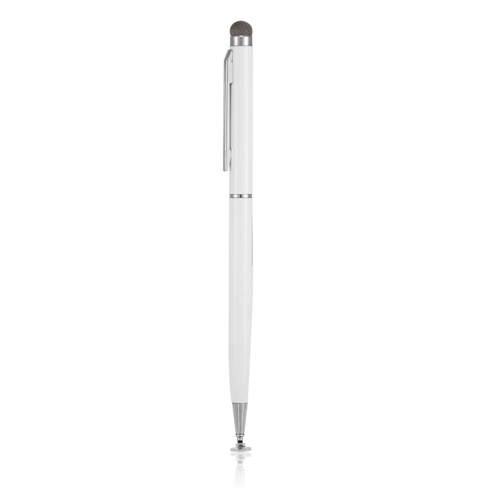 Белый Stylus Pen Rubber Suction Cloth Head Replacement Pens Capacitive Touch Screen Stylus Pen High Sensitivity For Samsung - Цвета: Белый