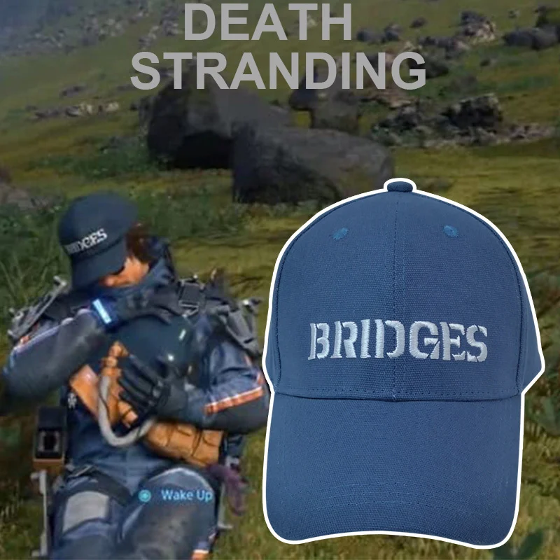 

Game Death Stranding Hat Sam Bridges Embroidery Baseball Sun Hat Adjustable Cap Cosplay accessories hats caps for men