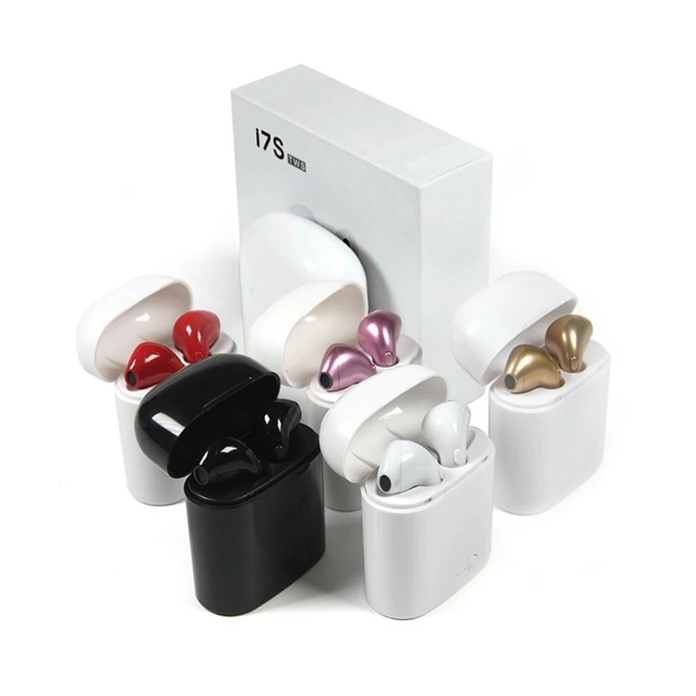 

I7 Bluetooth Wireless in-ear for i7s tws Earphones Sports With microphone for iPhone Samsung Huawei LG PK i9 i11 i12 i14 i200