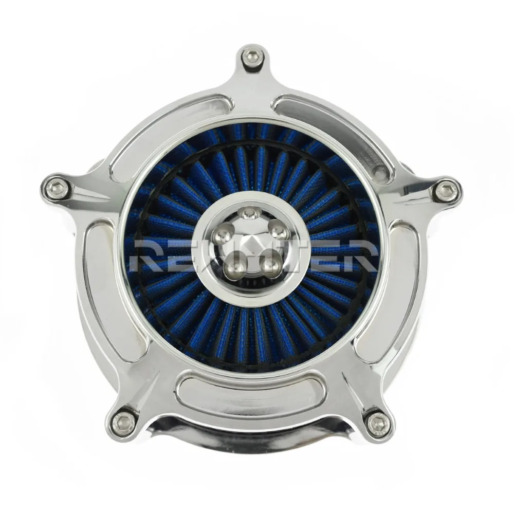 Мотоцикл синий фильтрующий элемент Воздухоочиститель для Harley XL Sportster-19 1200 Custom XL1200C 883 Low-XL883L XR1200