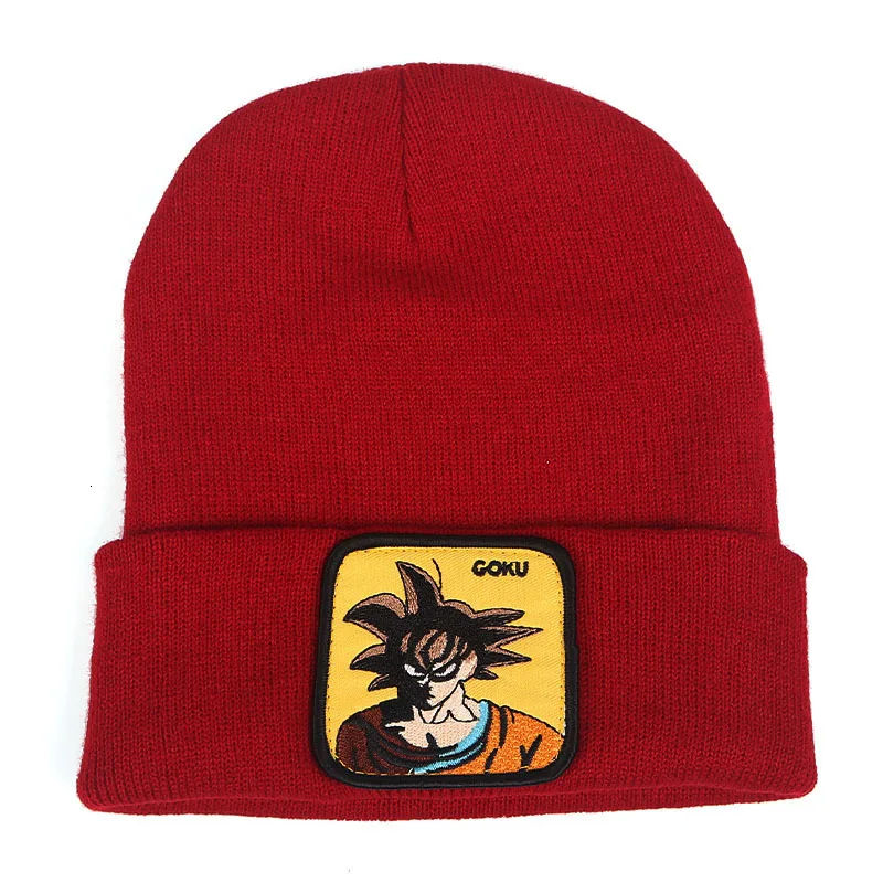 Dragon Ball Z MAJIN BUU Beanie, высококачественные хлопковые повседневные шапочки для мужчин и женщин, теплая вязаная зимняя шапка, модная однотонная шапка унисекс