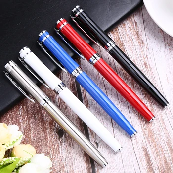 

Fancy Business Gel Pen Stationery School Supply White Stationary Office Accessory Thing Roller Ball Point Ballpen Blue Black Kit