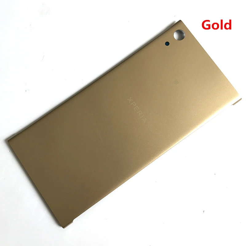 gold sony пластиковый чехол для батареи для sony Xperia XA1 Ultra C7, Корпус задней крышки, чехол на заднюю дверь, запасные части с логотипом - Цвет: gold