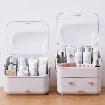 

Cosmetic Storage Box Dresser Dust-proof Makeup Box Drawer Desktop Home Storage Box Jewelry Box Finishing Box Storage Rack Storag