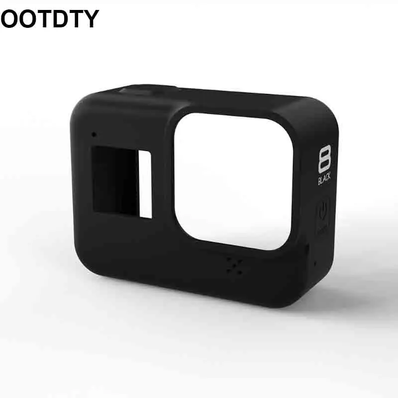 Силиконовый защитный чехол Корпус оболочка с ремешком для камеры gopro Hero 8