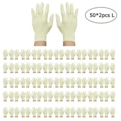 Садовые инструменты 100 шт одноразовые латексные перчатки рабочие перчатки лабораторные перчатки водонепроницаемые и анти-загрязняющие