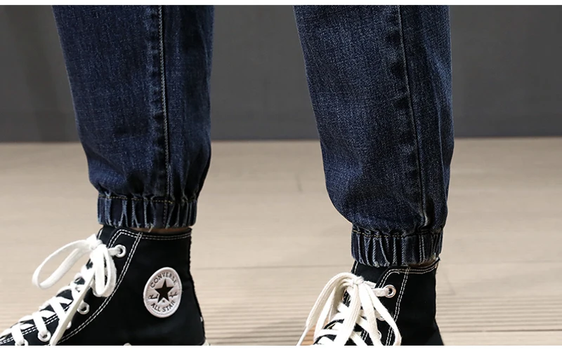 Японские модные мужские джинсы, ретро синие, свободные, сшитые, дизайнерские брюки карго, гарем, джинсы для мужчин, уличная одежда, джинсы для бега в стиле хип-хоп