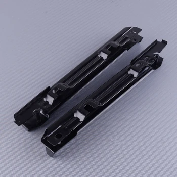 

DWCX 2PCS 2038801114 2038801214 Car Bumper Face Bar Bracket Metal Black 20.3x2.2x1.2 cm Fit for Mercedes Benz W203 C-Class