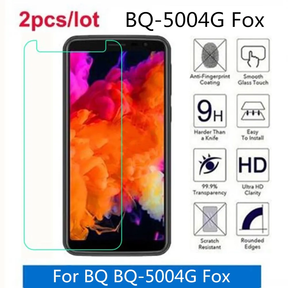 Tempered Glass For BQ BQ-5004G Fox 2.5D Premium Screen Protector Film On Protective | Мобильные телефоны и аксессуары