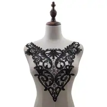 Водорастворимое кружево своими руками цветочный воротник полиэстер вышивка воротник Поддельный Воротник трехмерная полые вышивка воротник