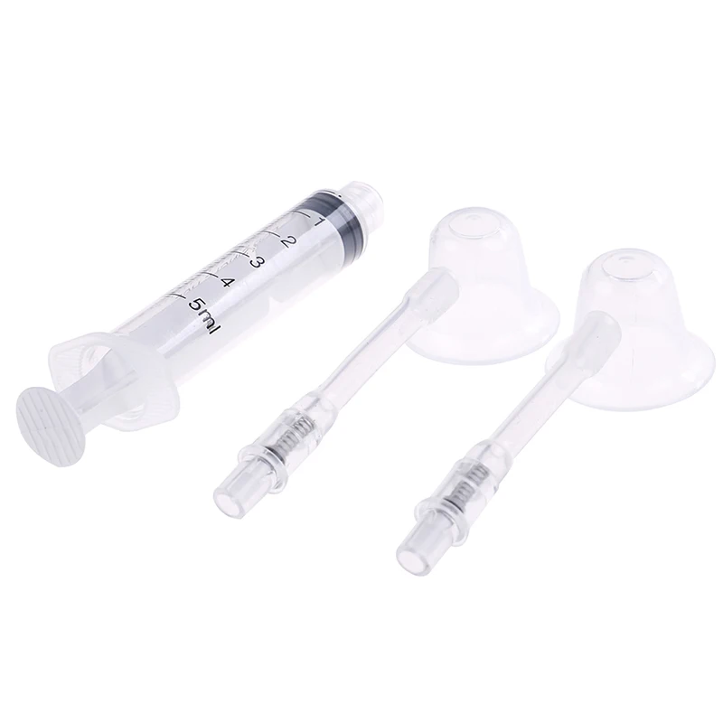Nipple Aspirator Puller Shaper Feeding Sucking for Flat Inverted Nipples Treatment Redress Correction Niplette Attractor 1 Set
