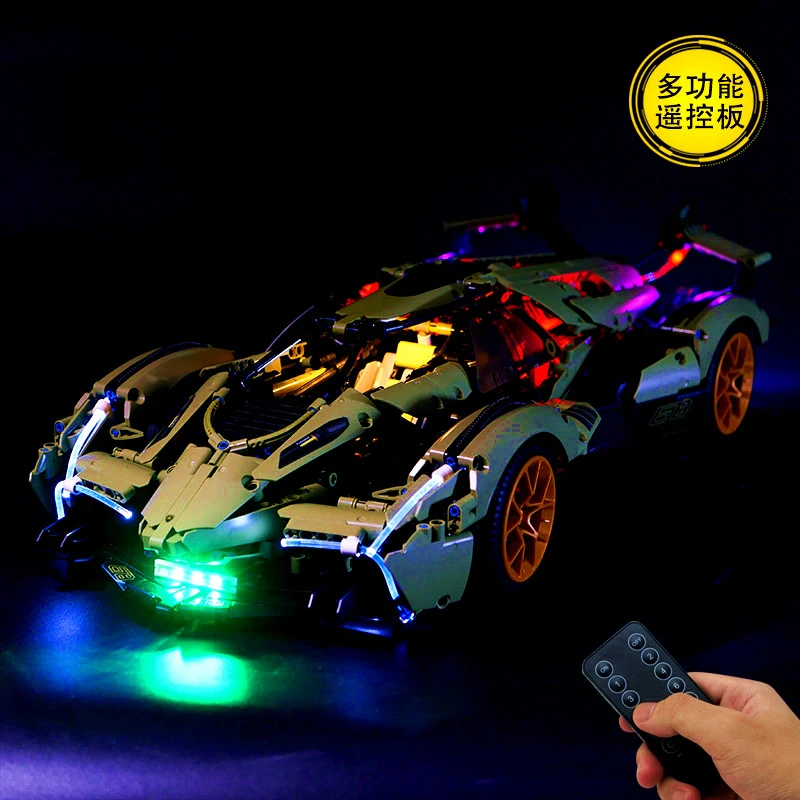 MOYU 88001 With Light MOC APP RC 2533PCS V12 High-Tech Sports Lamborghinis Sian Remote Control Model Building Blocks Bricks Toys