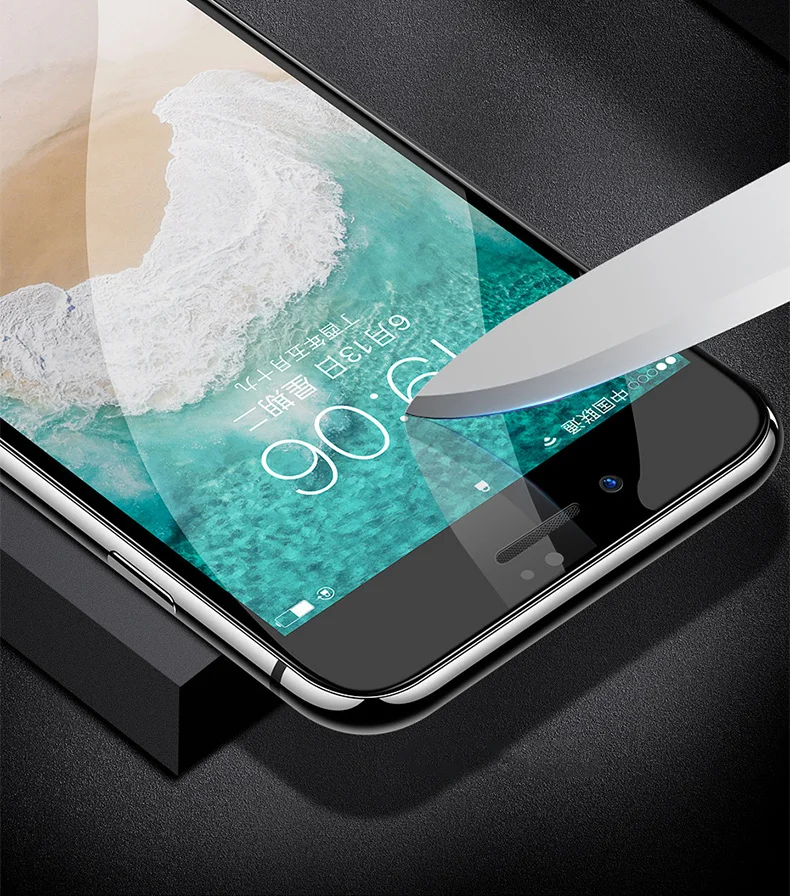Защитное стекло на iPhone 7 8 6 S 6 S Plus закаленное защитное стекло на iPhone X XR XS Max стекло изогнутый край Полное покрытие