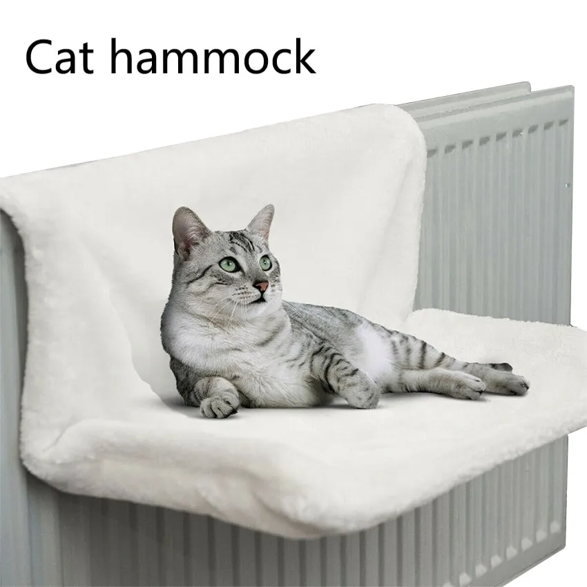 Hammack-cama de Gato con ventana extraíble para mascotas, cama radiador para gatos, asiento colgante para perca, cómodo asiento para mascotas