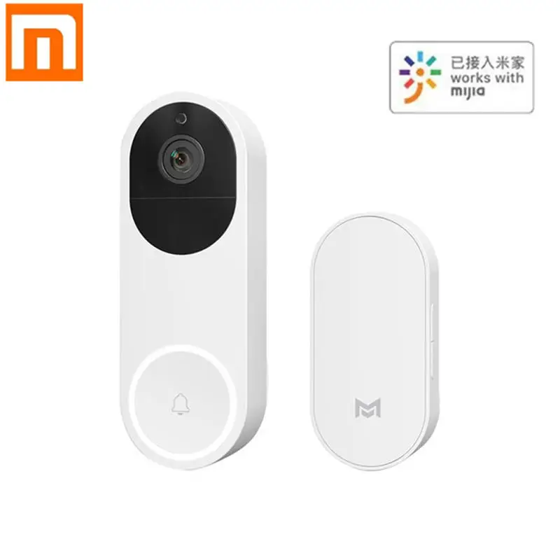 

Xiaomi AI Face Identification 1080P IR Night Vision WIFI Video Doorbell Set Motion Detection App Smart Remote Control Intercom