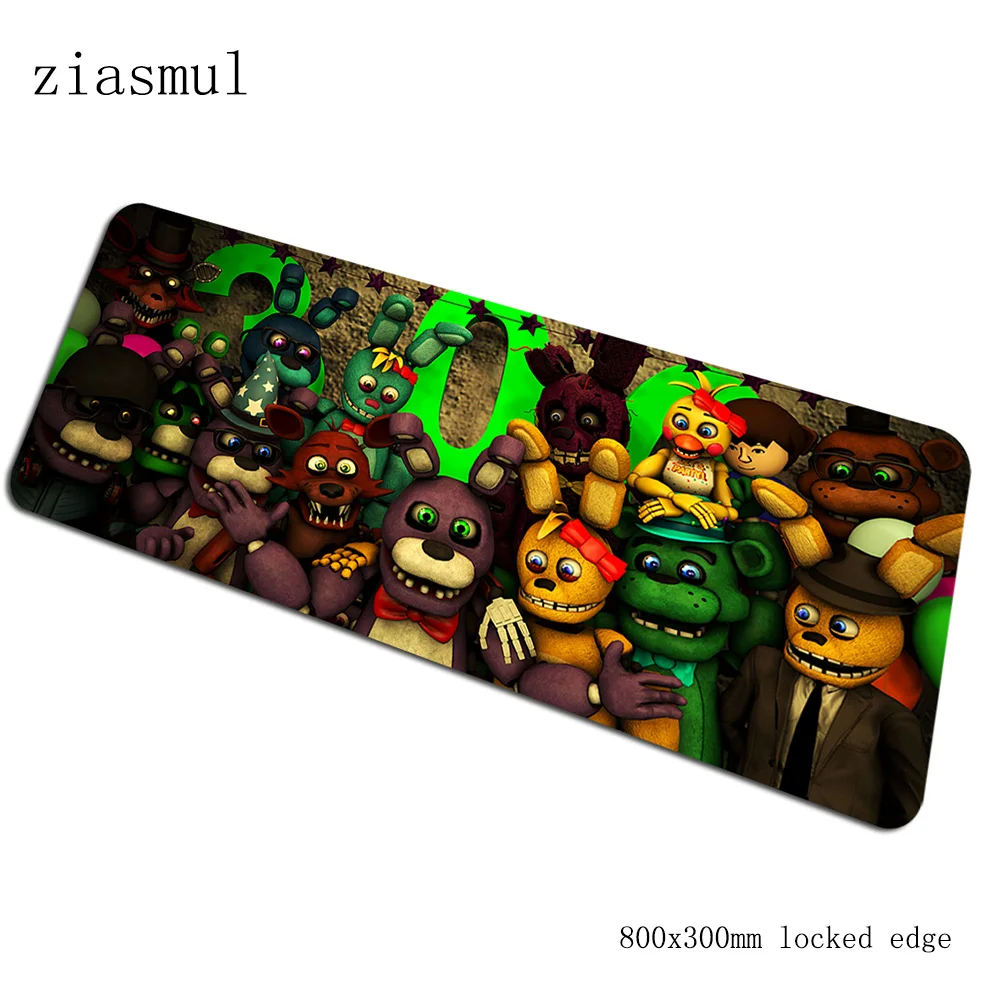 Коврик для мыши Five Nights at Freddy's pad на запястье, компьютерная коврик для мыши 800x300x2 мм, коврик для мыши с аниме, эргономичный офисный коврик - Цвет: size 800x300x2mm