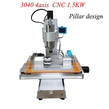 

Russain no tax Factory use CNC Router 3040 Pillar type CNC drilling milling machine with 1500W spindle motor