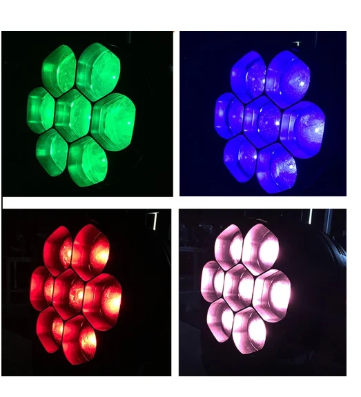 2 шт./лот+ чехол для полета 7Bee Eye RGBW 40 Вт Высокая мощность стробоскоп Lyre Sharpy Led Zoom Moving Head Beam Wash 7x40 W