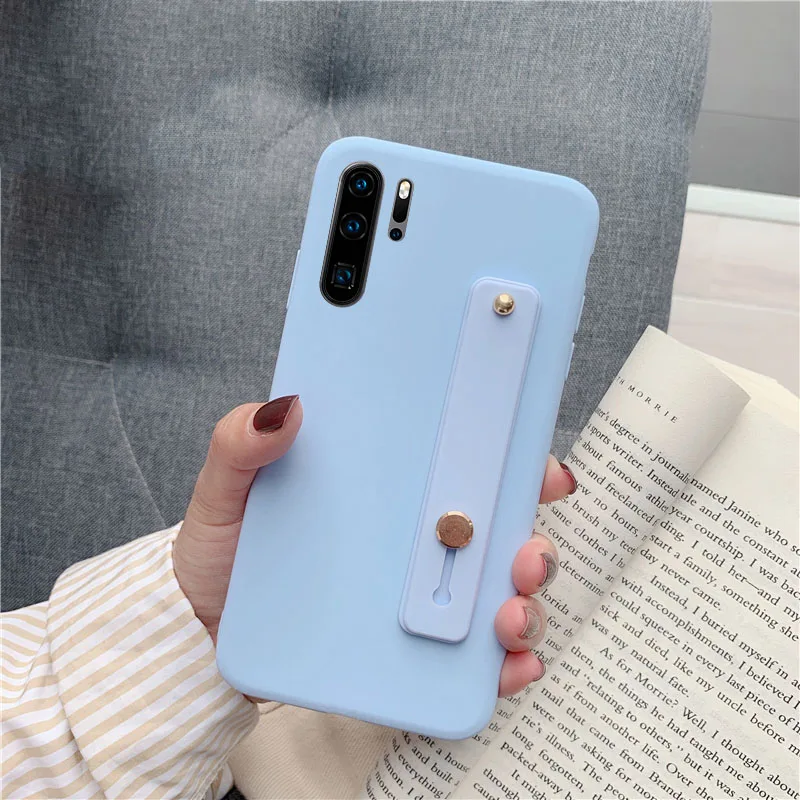 Purple Ремешок на запястье силиконовый браслет чехол для huawei Y9 Prime Y7 Y6 P Smart Z P30 P20 Lite Pro Nova 5i 5 Honor 20 10i 8X 8C чехол - Цвет: Purple