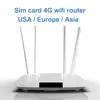 LC112 4G lte cpe SIM card wifi router 300m CAT4 32 wifi users router RJ45 WAN LAN indoor 4G wifi router ► Photo 1/4