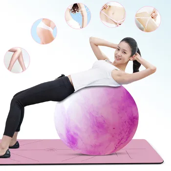 

65cm Sports Yoga Balls Pilates Fitness Gym Balance Fitball Exercise Pilates Workout Massage Ball Thickening Yoga Ball шары #gh
