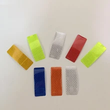 Motocicleta veículo elétrico carro reflexivo adesivos de bicicleta filme reflexivo ajuda a proteger arranhões rectangle10 pcs