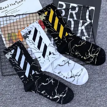 

Drop Ship Crew Medium Line Cross Cotton Socks Slanting Bar Stripe Marble Grain Marbling Fssure Rift Crack Backslash Forward