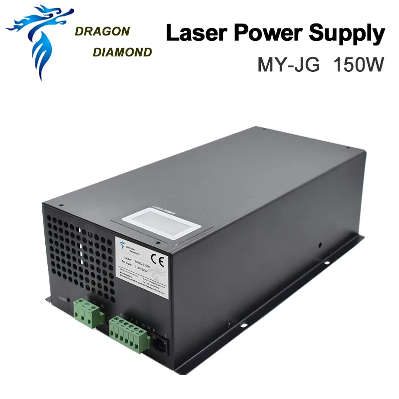 MYJG 130W -150W Co2 Laser Power Supply Source 115V/230V 110V/220V With LCD Display For Co2 Laser Engraving Cutting Machine