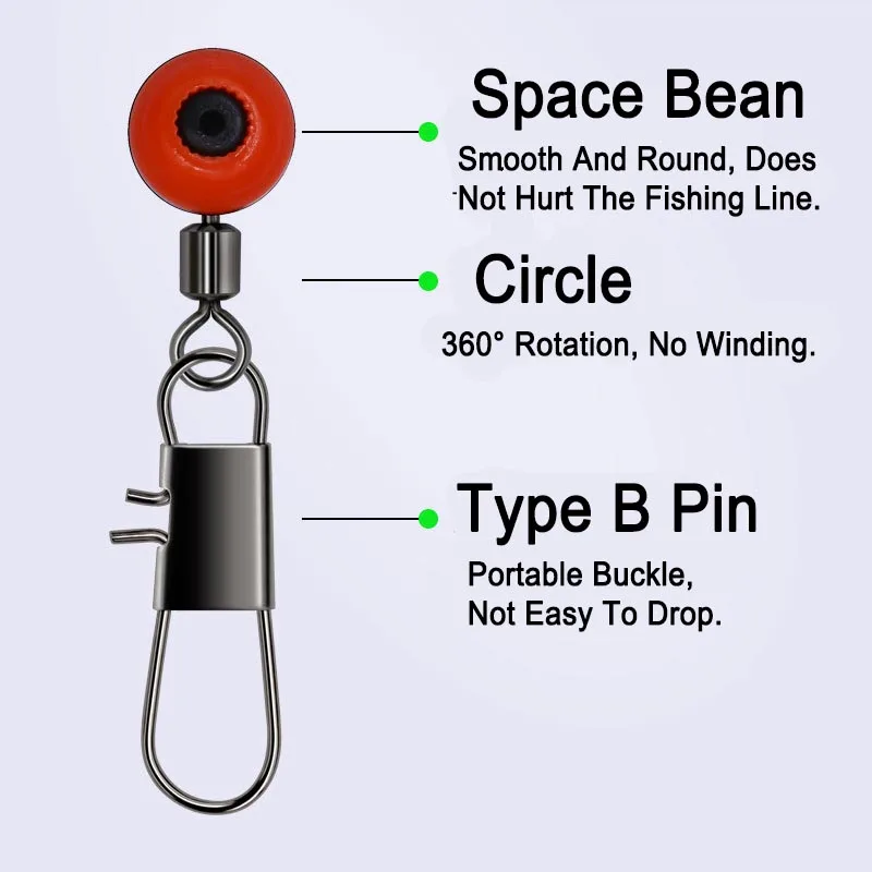 50pcs/Lot Fishing Float Bobber Stops Space Beans Connectors Sea Fishing Saltwater Tackle Equipment Plastic Metal Accessories fishing accessories fishing tackle fishing tools fishing tool fishing float fishing line connectors fishing beads