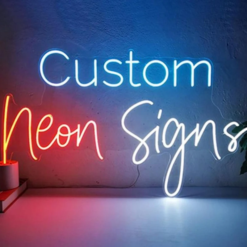 Custom LED Neon Signs Large Lights Sign for Bedroom Wedding Birthday Party Home Décor Personalized Bar Sa | Лампы и освещение