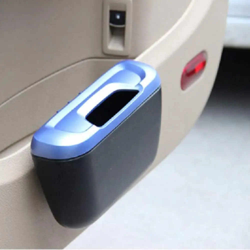 

Car Trash Can Small Vehicle Plastic Quality Trash Bin - Small Size Fits Cup Holder in Console Kids Door and Back Seat