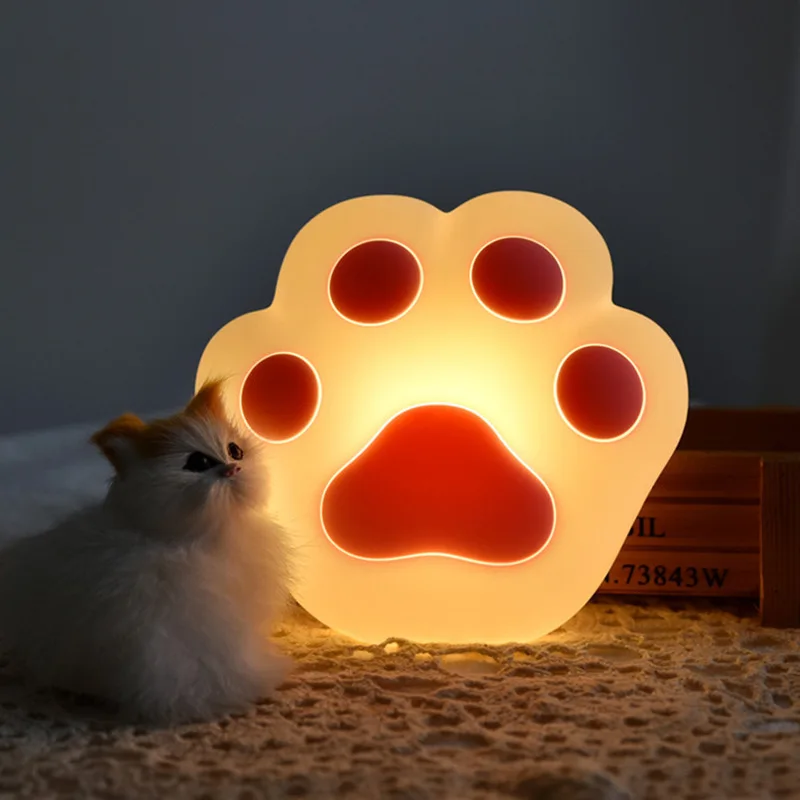 Силиконовые ночники с когтями для кошек, usb зарядка, сенсорный, для детей, для малышей, USB Перезаряжаемый светодиодный ночник, подарок на день рождения, Рождество