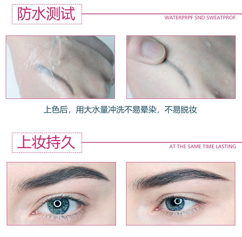 Lápis de Sobrancelha à Prova Caneta de Longa Caixa Dmicroágua Microblading Duração Sobrancelha Enhancer Fácil Usar Olho Tintura Maquiagem Ferramenta 12 Pçs - 9 Realç. sobranc.