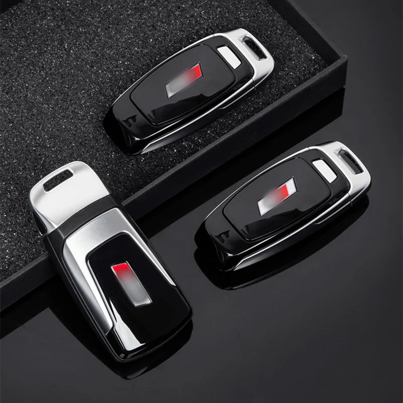 Car Key Shell Modification Cover Auto Styling Accessories Case Decoration For Audi A4 B9 A5 A6 C8 A7 A8 D5 Q5 Q7 Q8 TT |
