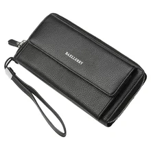 Men Wallets Long Quality Large Capacity Business Organizer Wallet PU Leather Phone Pocket Card Holder Male Wallet