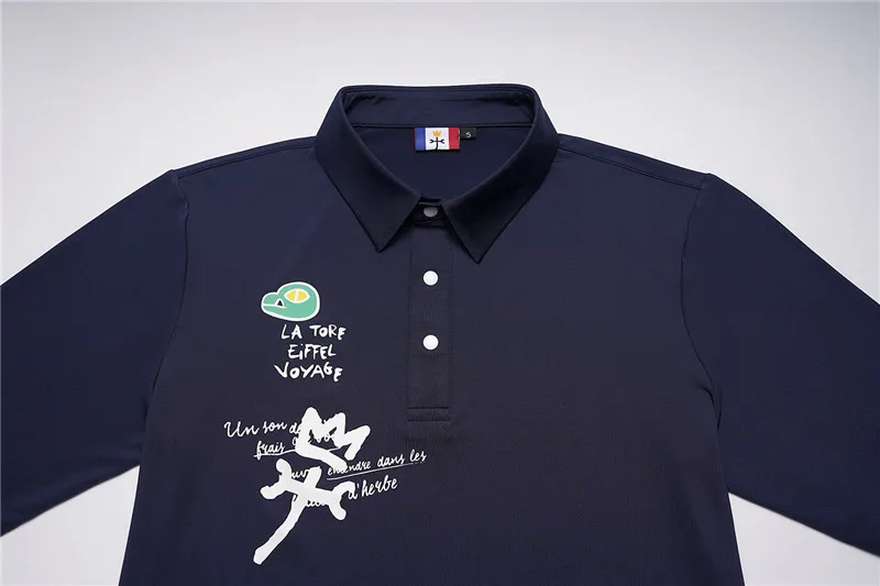 Мужская футболка с длинным рукавом Q2019 Спортивная повседневная для гольфа 3 цвета