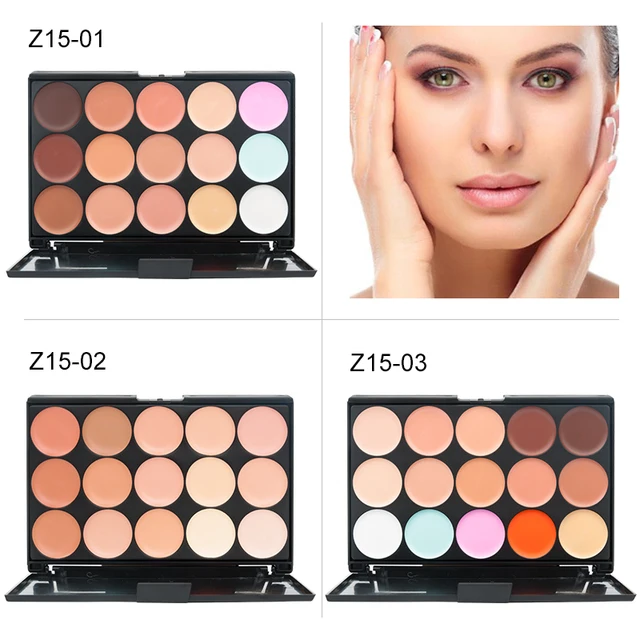 15 Colors Face Concealer Camouflage Cream Contour Palette Maquillaje Profesional Foundation Paleta Concealer 2