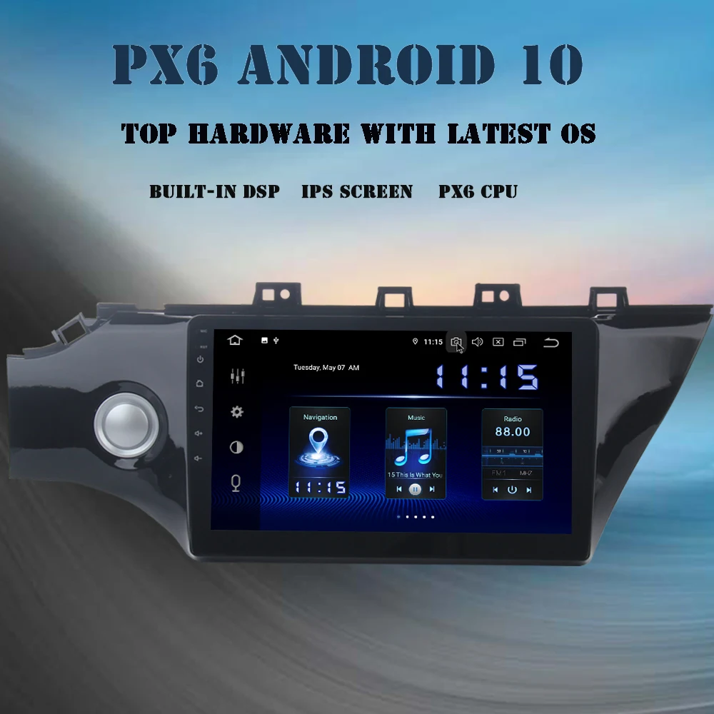 Android 9 0 автомобильный мультимедийный плеер GPS Navi для Kia K2 Rio 2017 2018 радио PX6 DSP HDMI 2.5D IPS