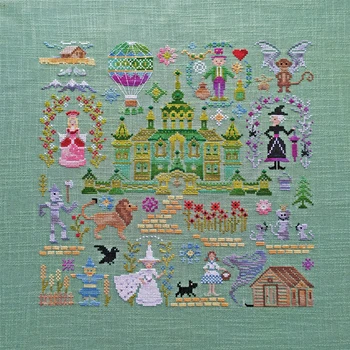 

Counted Cross Stitch Kit Castle Wonderland Fairyland Prince The Emerald City