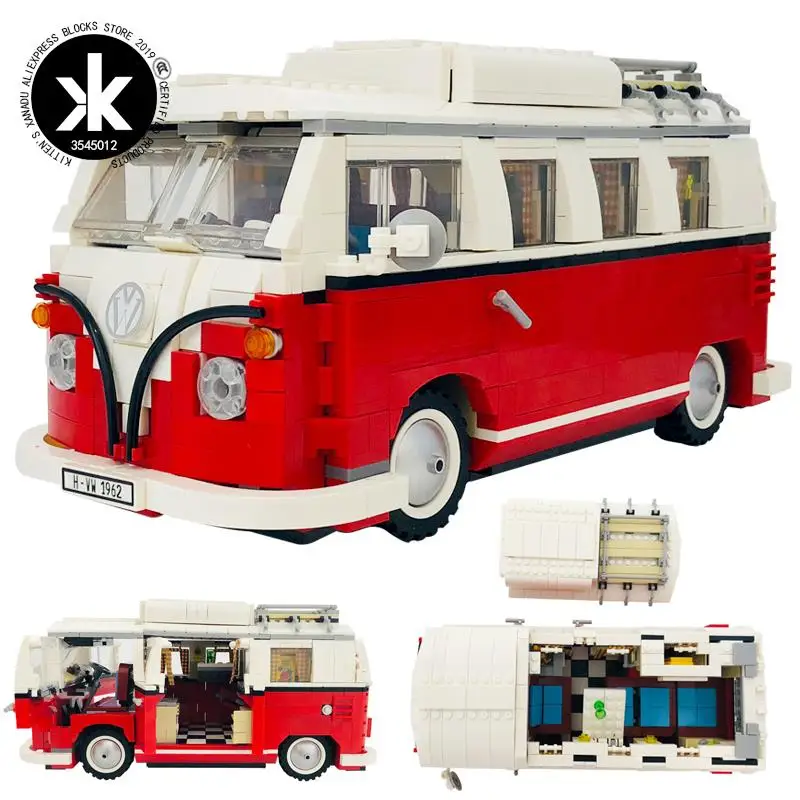 

Legoing Technic Bricks Mini cooper The T1 Camper Van Car Model Set City Classic car Building Blocks Kids Toys For Children Gifts