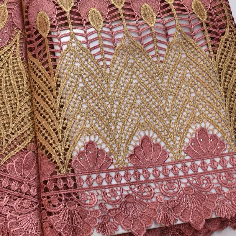 Африканская кружевная ткань высокое качество кружевная вышивка гипюр французская кружевная ткань с бисером и камнями для женского платья RG067