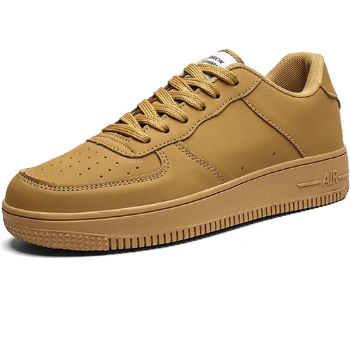 Men Shoes Brown Мужские брендовые кожаные кроссовки высокого качества в стиле суперзвезды; мужская повседневная обувь; zapatillas Hombre; Мужская Дизайнерская обувь - Цвет: Men Shoes Brown