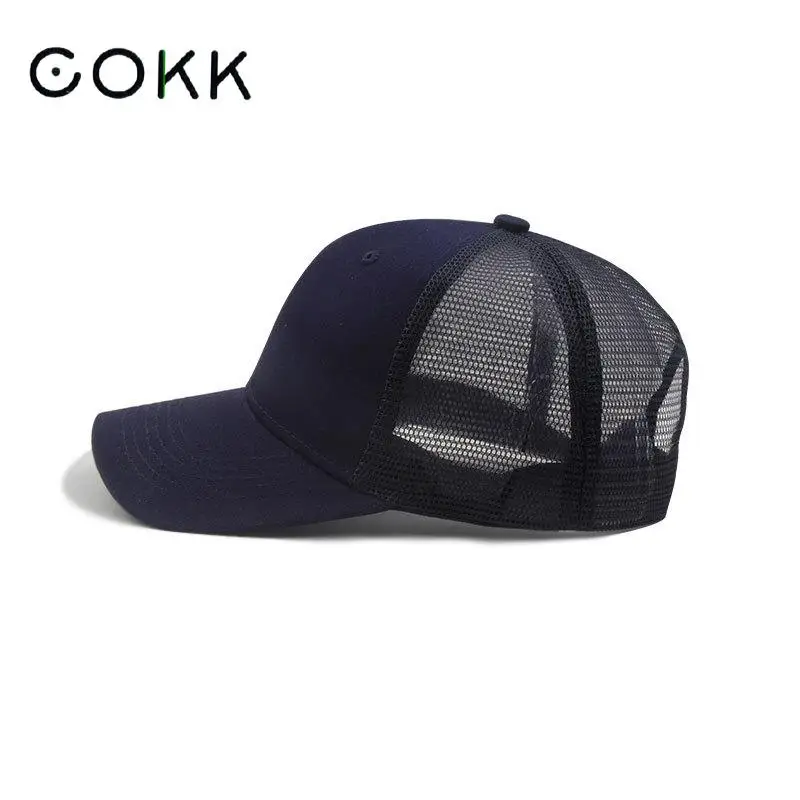 Casquette camouflage COKK homme femme été - Filet respirant snapback couleur unie casquette bone