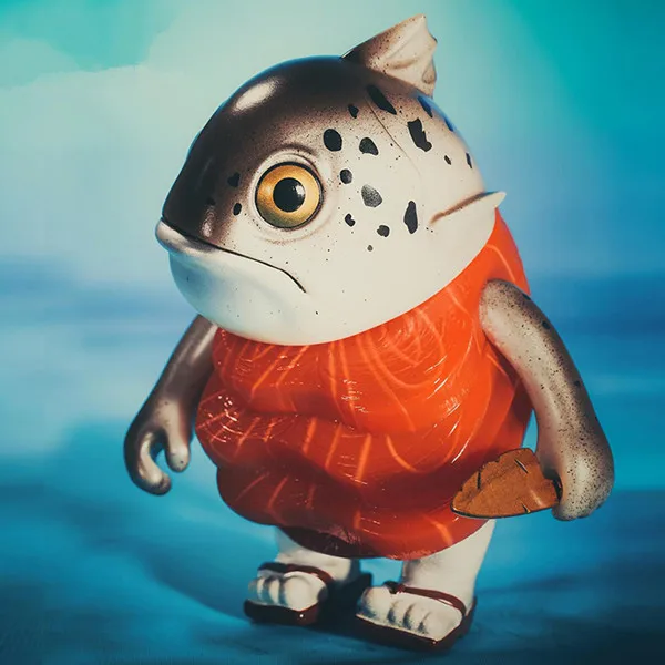 Mame Moyashi Maguro Senpai лосось тунец рыба сашими Виниловая фигурка модная игрушка|Игровые
