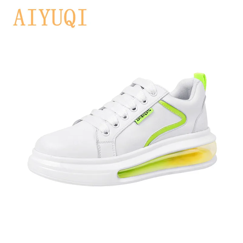

AIYUQI Thick Bottom White Women Shoes 2020 Spring New Korean Version Wild Air Cushion Ladies Shoes Casual Female Student Shoes