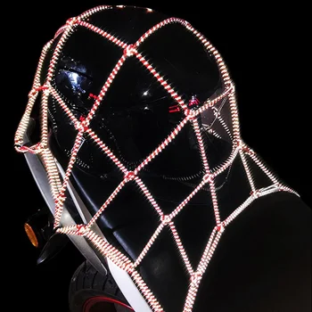 

Universal Cargo Net Motorbike Helmet Mesh Storage Heavy-duty Elastic Anti-slip Luggage Holder Cover Motorcycle Organizer