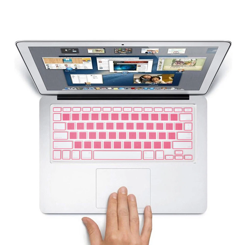 Силиконовый чехол для клавиатуры ноутбука пленка для Apple MacBook Air Pro