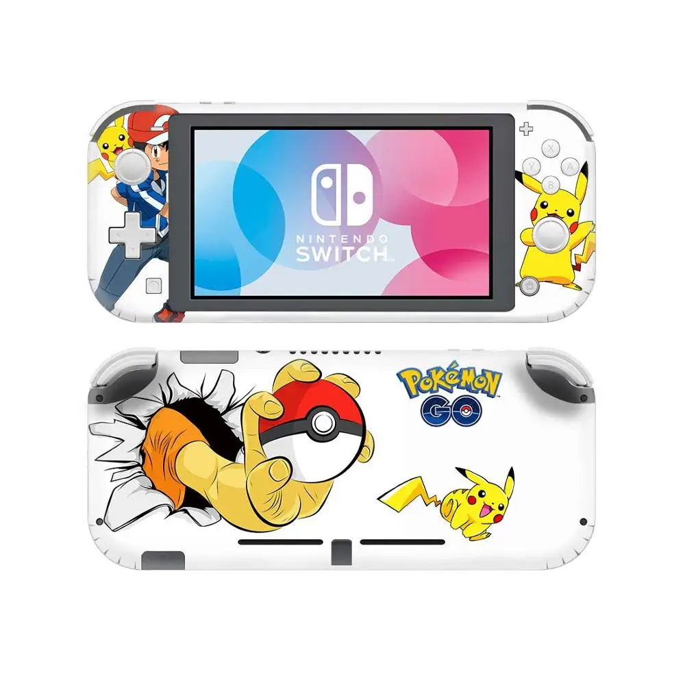 Pokemons кожи наклеивающиеся Переводные картинки для детей nintendo Switch Lite консоль и контроллер Joy-con протектор переключатель Lite виниловое покрытие наклейка s - Цвет: YSNSL0221